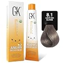 GK HAIR Global Keratin Professional Hair Color Cream Tube (3.4 Fl Oz/100ml) Nourishing & Cleansing Colors for Styling High Performance Long Lasting