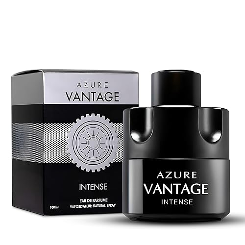 A CENTER Men's Cologne Eau De Toilette EDT Spray Azure Vantage Intense 3.4 Fluid Ounce
