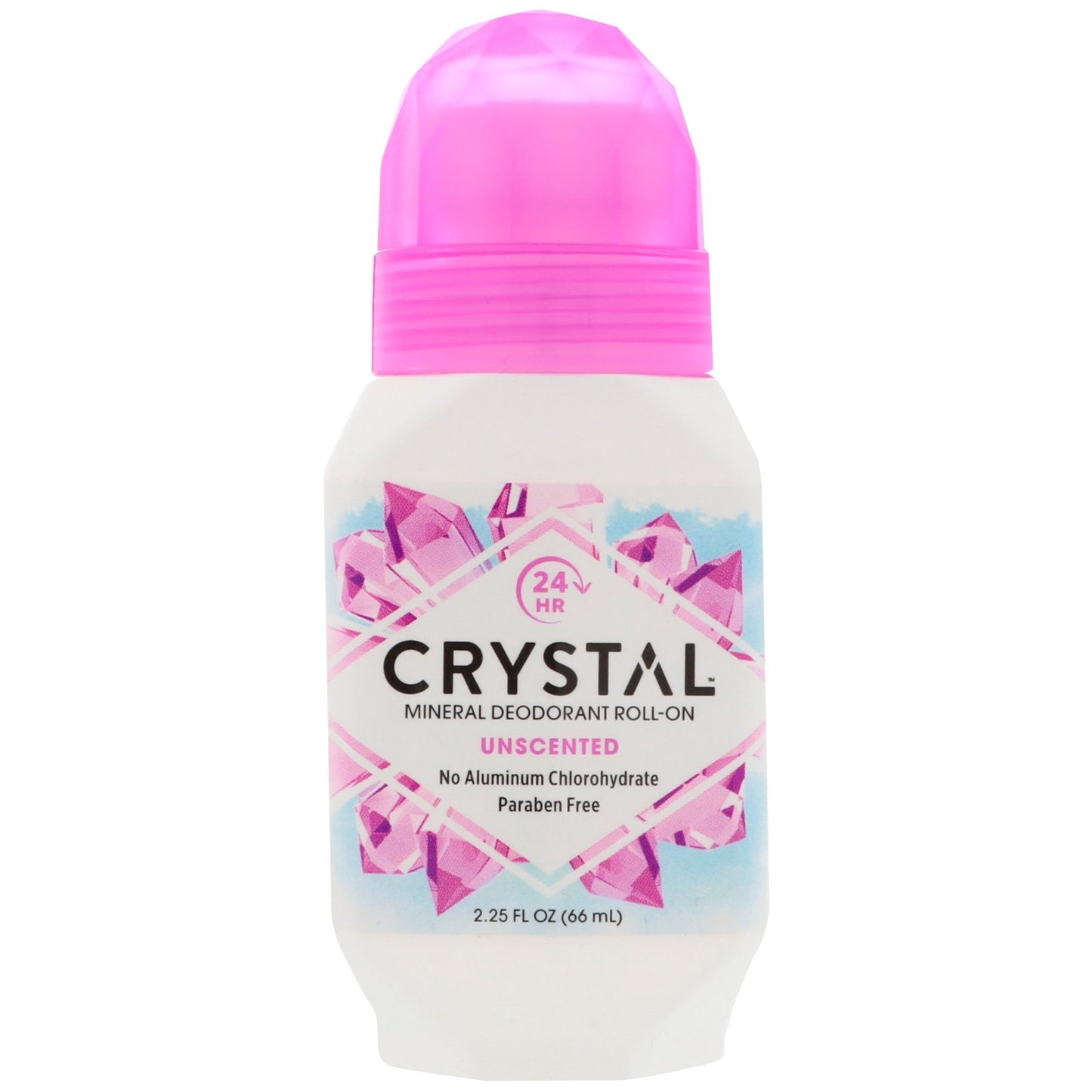 Crystal Mineral Body Deodorant Roll-On, Unscented 2.25 oz (Pack of 6) Beauty and Personal Care Crystal Essence
