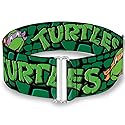 Buckle-Down Women's Cinch Belt Classic TMNT Faces Turtle Shell 28 to 52 Inch, Multicolor