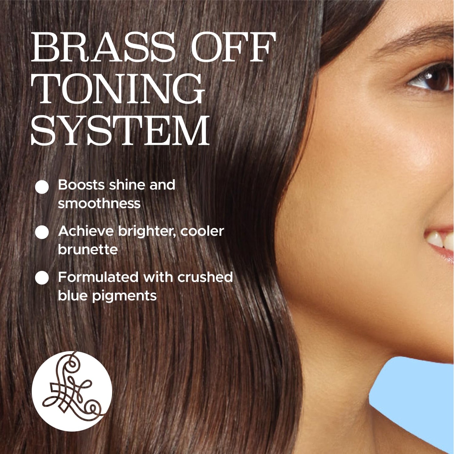 Luseta Color Brightening Blue Shampoo and Conditioner Set Orange & Copper Neutralizing for Brunettes & Dark Blondes, Brassiness Control Tone