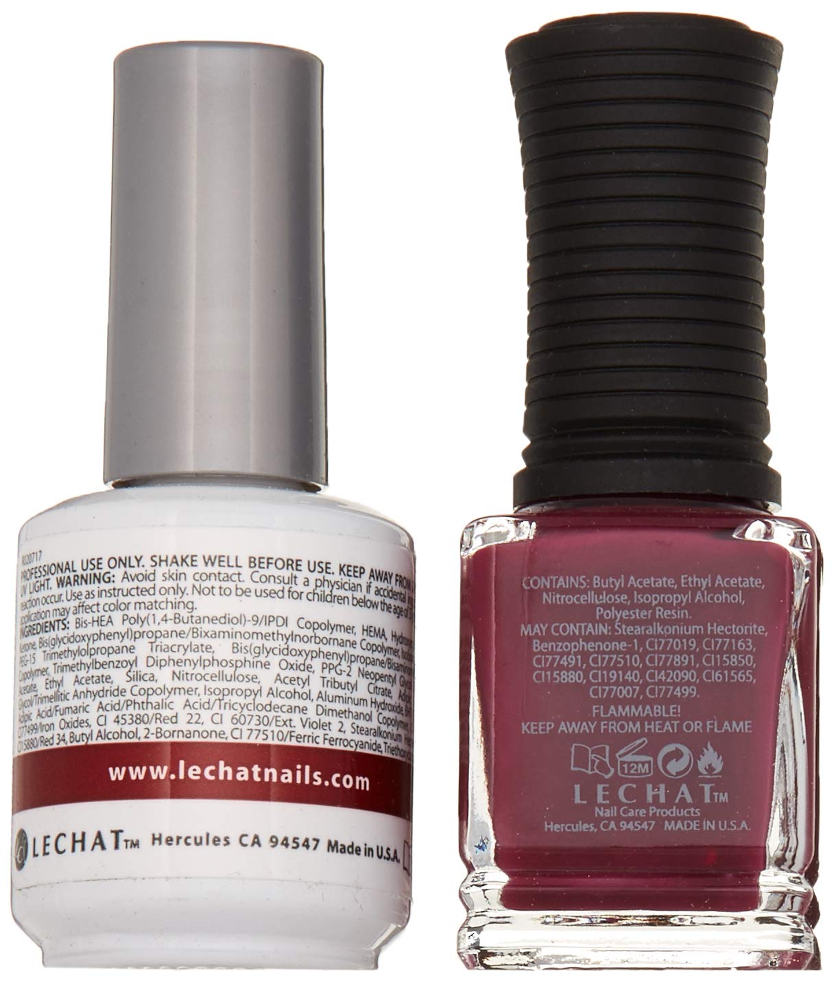 LeChat Perfect Match Gel Polish, Divine Wine, 0.5 Ounce (PMS185) Beauty & Personal Care LECHAT