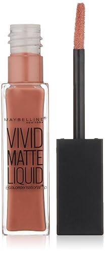 Maybelline New York Color Sensational Vivid Matte Liquid Lipstick, Nude Thrill, 0.26 fl. oz.