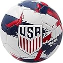 Icon Sports Officially Licensed US Soccer Federation Soccer Ball - USSF93BL White Size 5