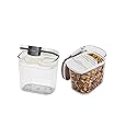 Progressive International Prepworks ProKeeper Kitchen Clear Food Baker's Kitchen Storage Organization Canister Set (Mini Multipurpose 1.5-Cup)…