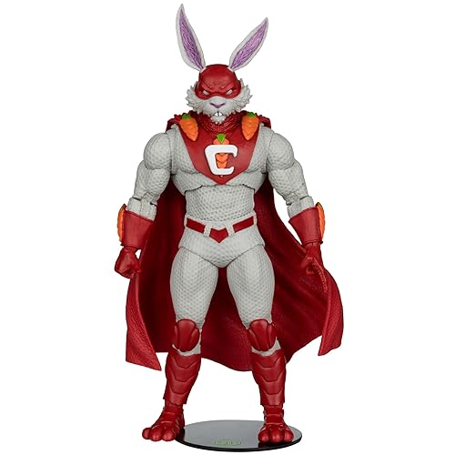 McFarlane Toys - DC Multiverse Captain Carrot (Justice League Incarnate), Glow in The Dark Edition, 7in Action Figure, Gold Label, Amazon Exclusive