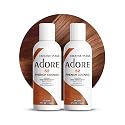Adore Semi Permanent Hair Color (052 French Cognac) (2 Pack) | Vegan & Cruelty-Free Brown Hair Dye | No Ammonia, No Peroxide, No Alcohol | 4 Fl Oz