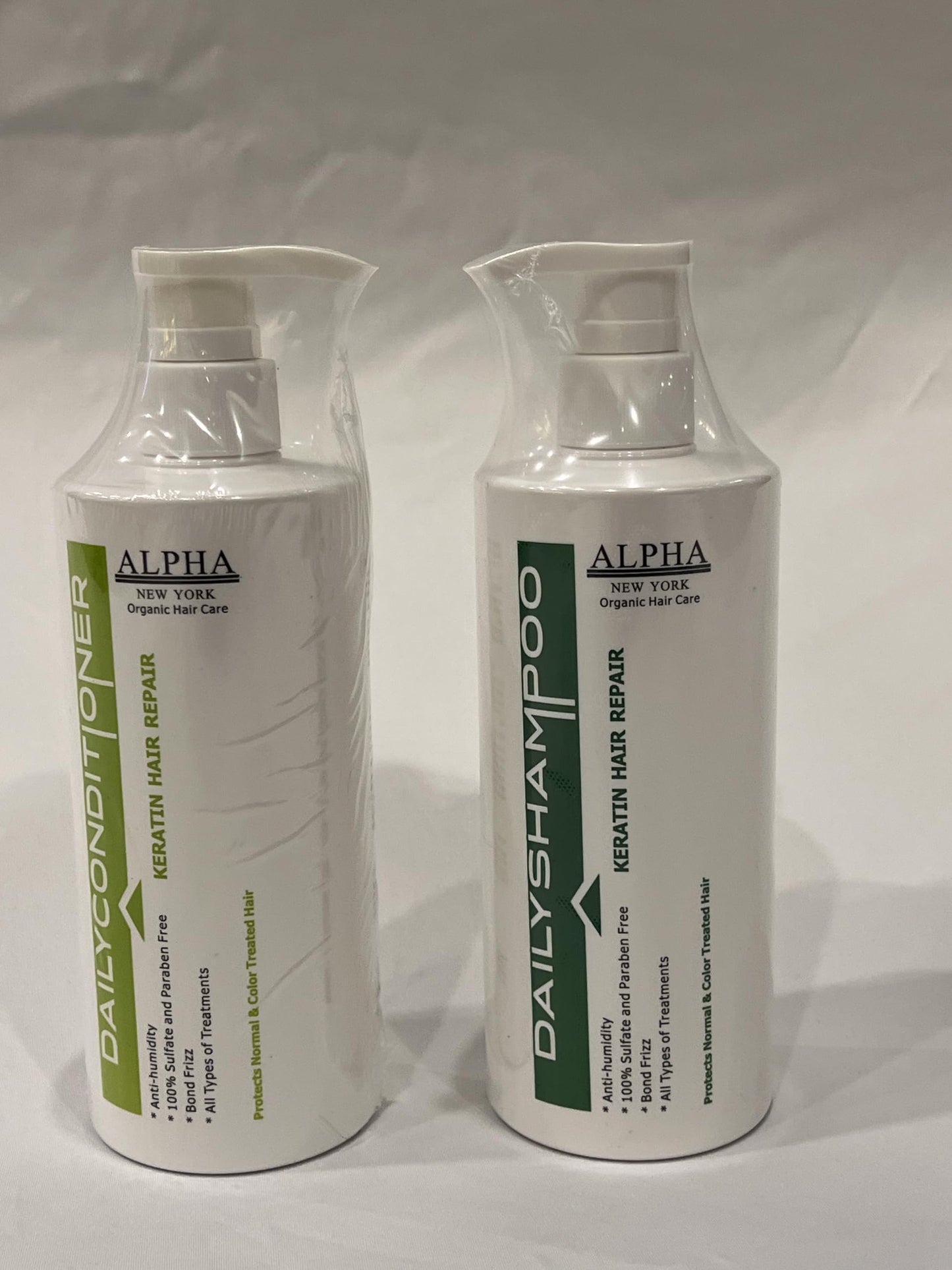 Daily keratin Shampoo & Conditioner hair repair Set by Alpha New York 500ml