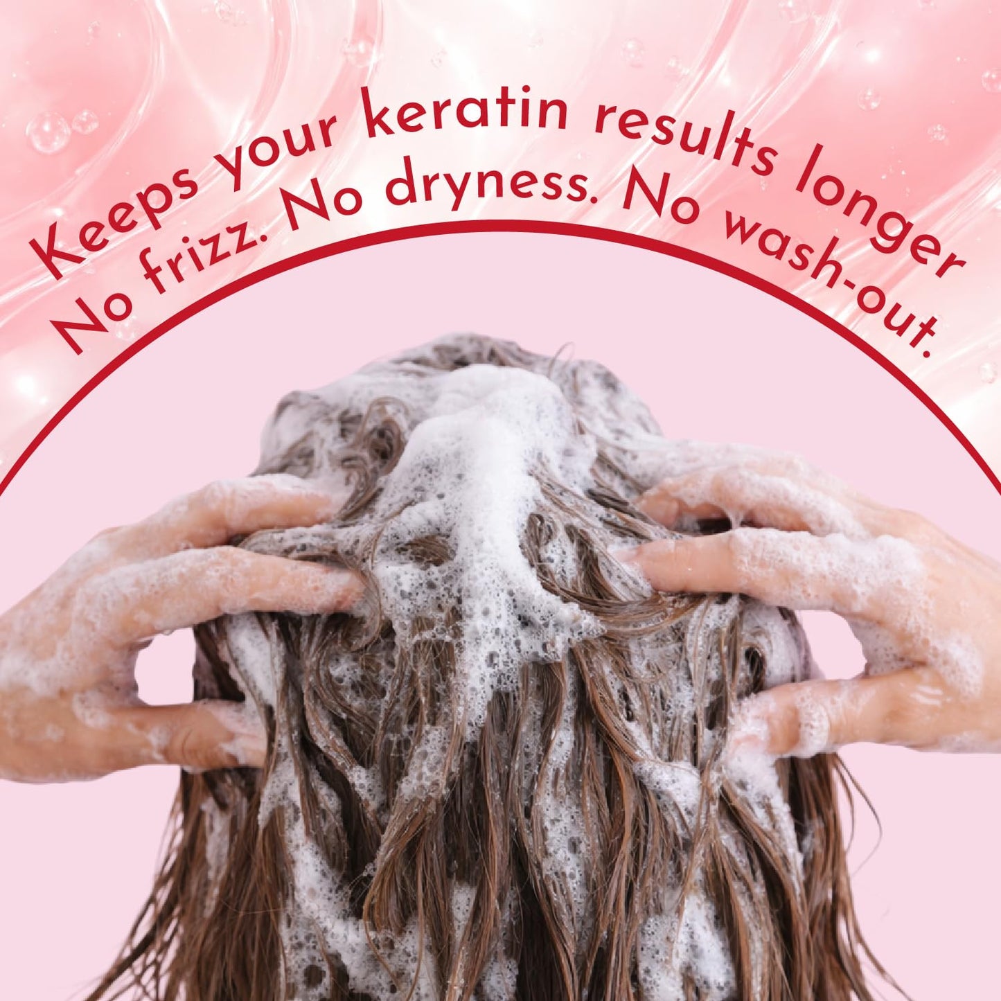 Jumybee After Care Anti-Frizz Shampoo and Conditioner Set - Strawberry Smoothie - Prolongs Keratin & Hair BTX Results - Collagen, Argan Oil, Vitamin