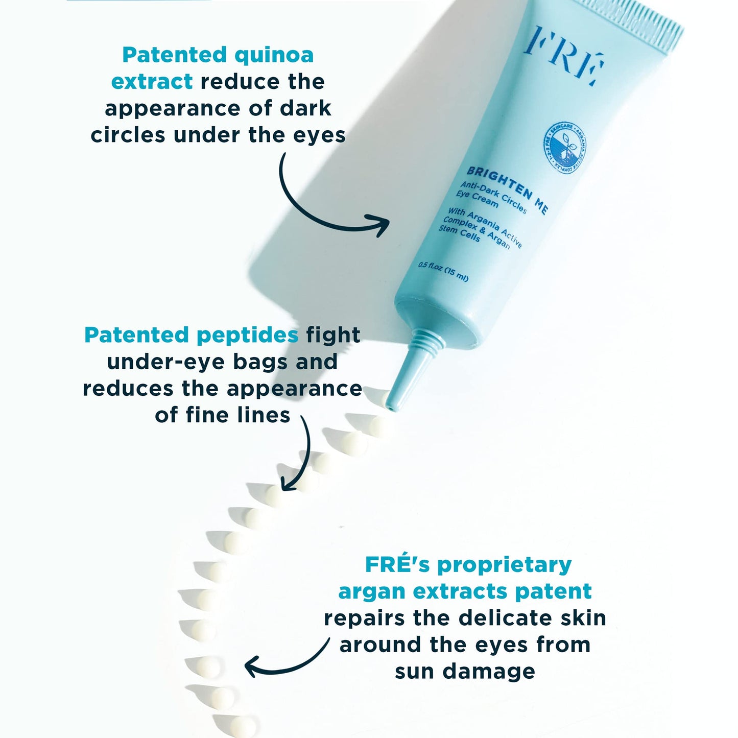 Rejuvenating Eye Cream, Brighten Me by FRE Skincare - Anti-Aging Smoothing Under Eye Cream for Dark Circles, Wrinkles & Puffiness - Vegan