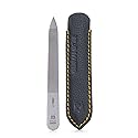 GERMANIKURE Travel Triple Cut Metal Nail File, Ethically Made in Solingen Germany, FINOX Stainless Steel, Double Sided, 9cm