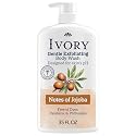 Ivory Body Wash, Designed for the Whole Family, Gentle Formula, Free of Heavy Perfumes Parabens Phthalates & Silicones, Jojoba Scent, 35 oz