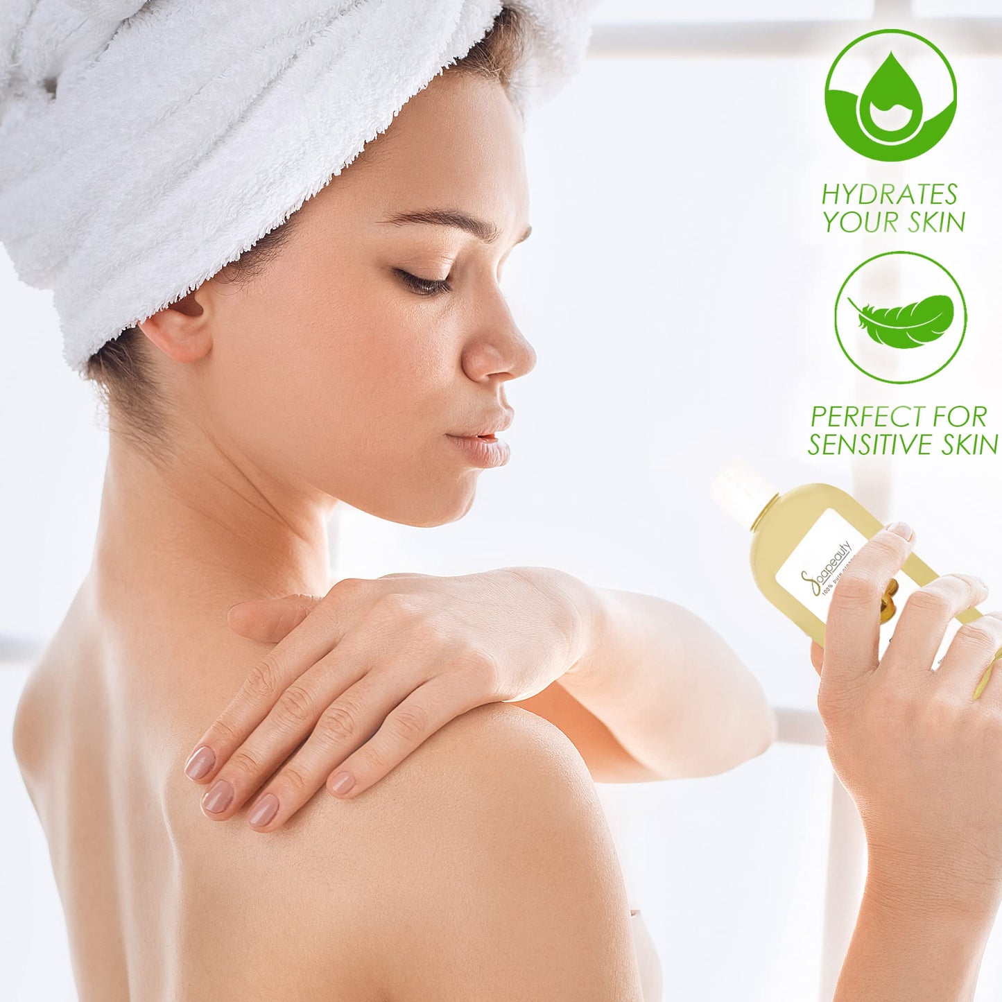 Soapeauty Apricot Kernel Oil Cold Pressed 100% Pure Natural Apricot Oil for Skin, Face, Hair Carrier for Essential Oils, Massage | 7 LBS