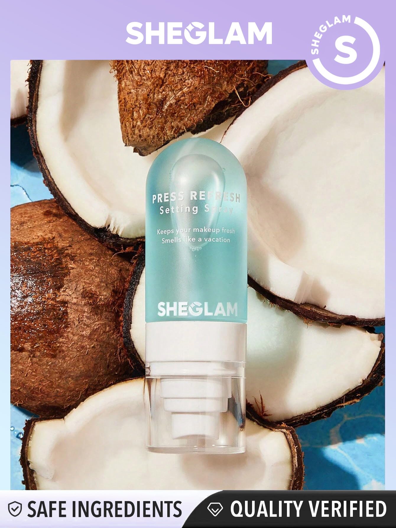 SHEGLAM Matte Fresh Setting Spray Ultra Matte Liquid-To-Powder Long Lasting Makeup Locking Spray Oil-Control Non-Greasy Makeup Setting Beauty and Personal Care SHEGLAM