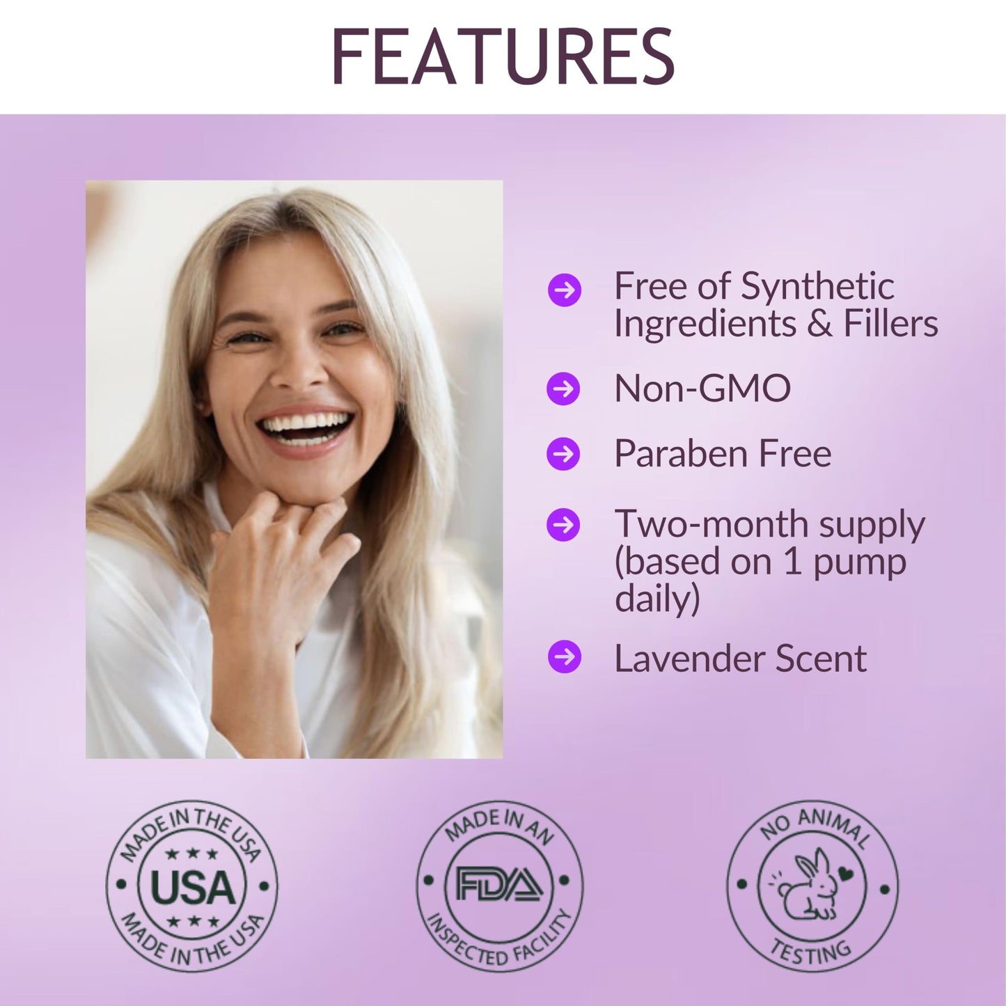 UltraSpa Skincare BioLabs PRO Natural Bioidentical 2.5 Estro Cream, Combo For Women Two-Month Supply (Lavender-3oz)