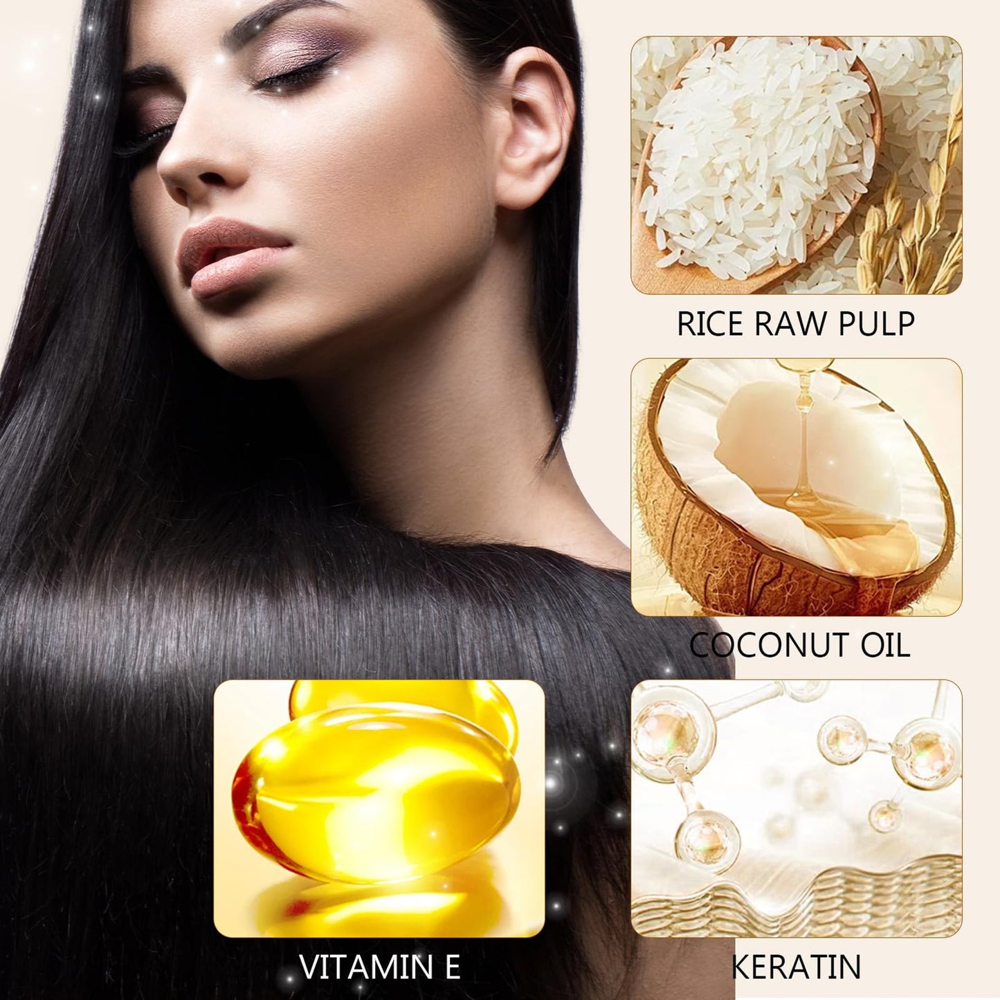 Rice Essence Shampoo and Conditioner Set, Rice Raw Pulp Shampoo and Conditioner for Soft and Strengthen Hair, Gentle Nourish Repair Damaged Hairs
