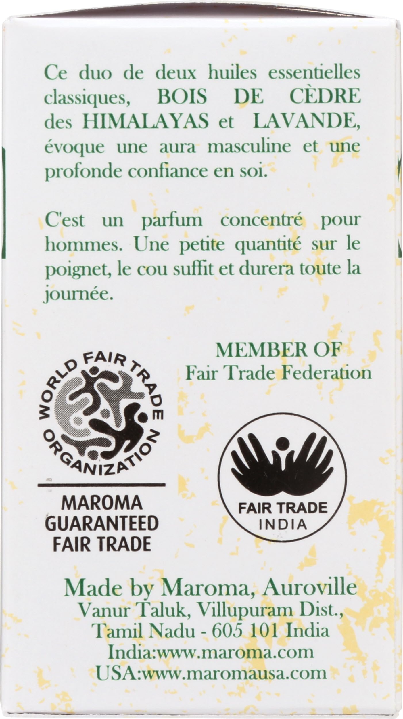 MAROMA Cedar Lavender Perfume, 0.33 FZ