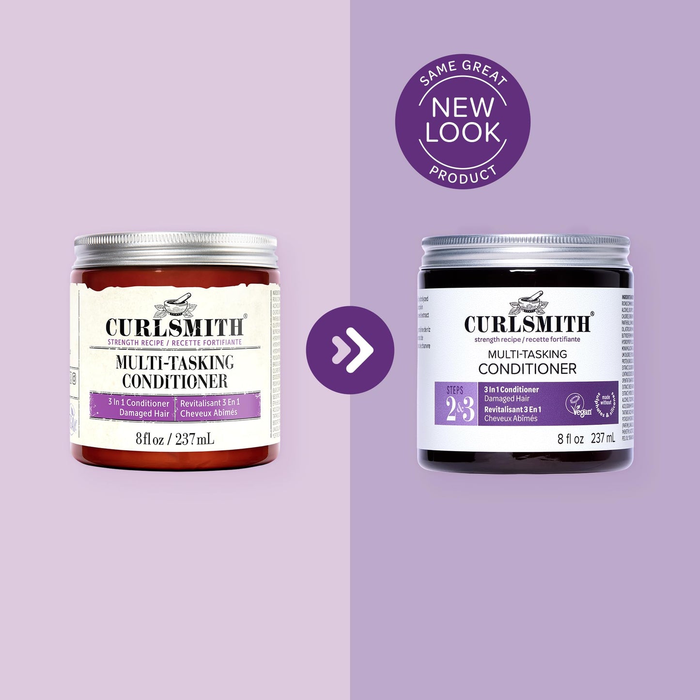 CURLSMITH Multi-Tasking 3-in-1 Conditioner, Use as a Protein-Rich Rinse-Out Conditioner or Leave-In Conditioner or Deep Conditioner, For All Curl