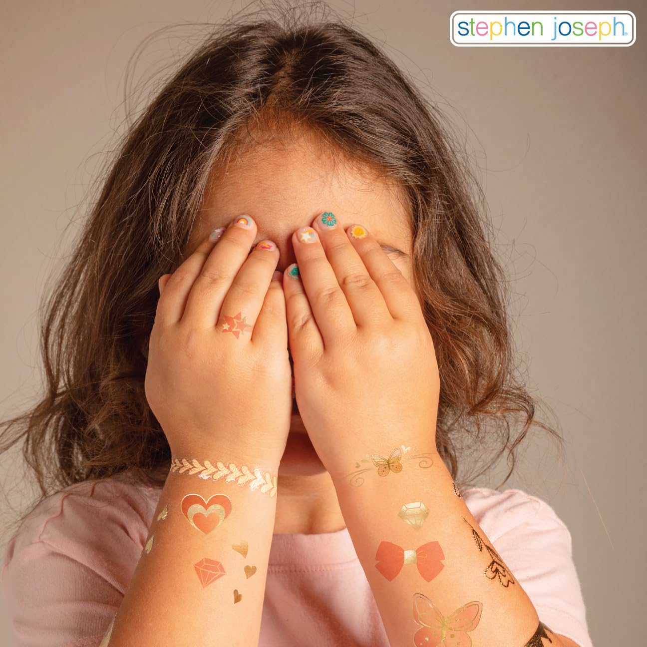 Stephen Joseph Clear Nail Stickers for Kids, 180 Pieces, Ages 3+ Beauty & Personal Care Stephen Joseph