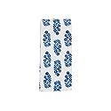 Mud Pie Dianthus Blue Block Towel; 26" x 16 1/2"