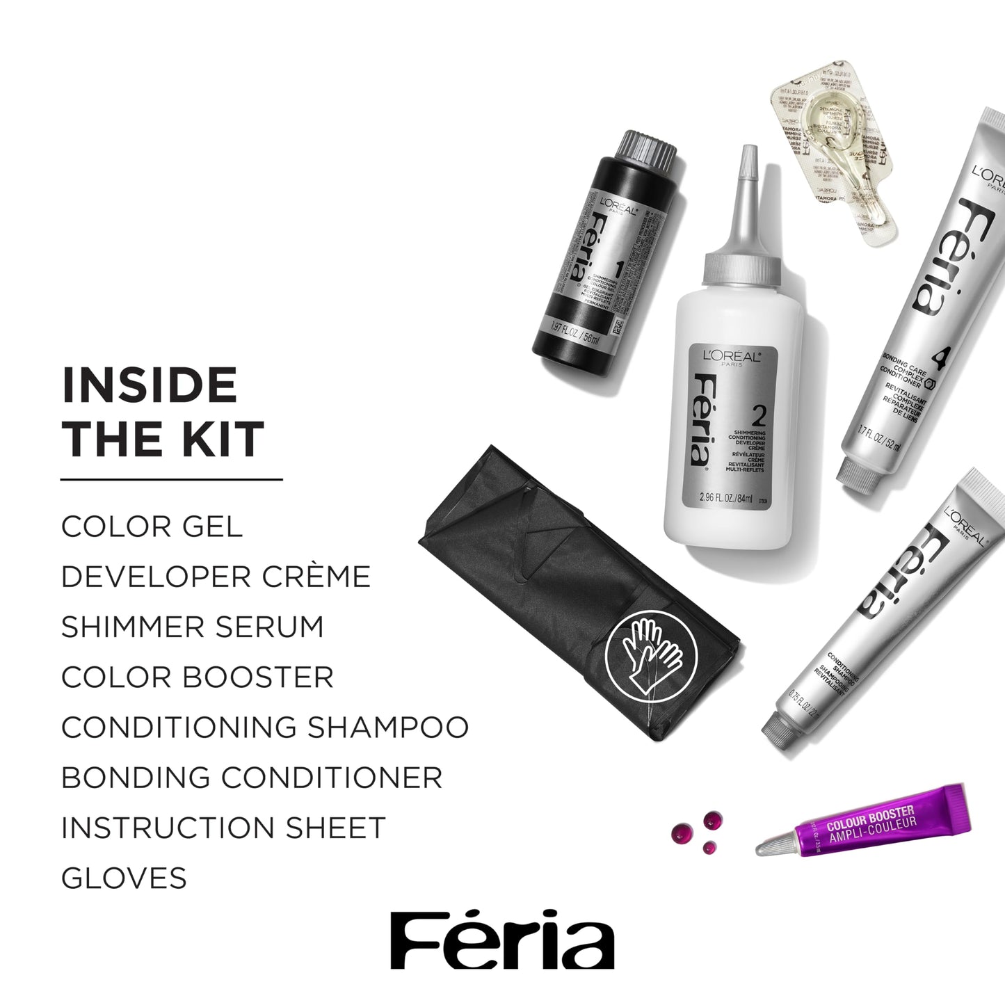 L'Oreal Paris Feria Multi-Faceted Shimmering Color, V38 Violet Noir