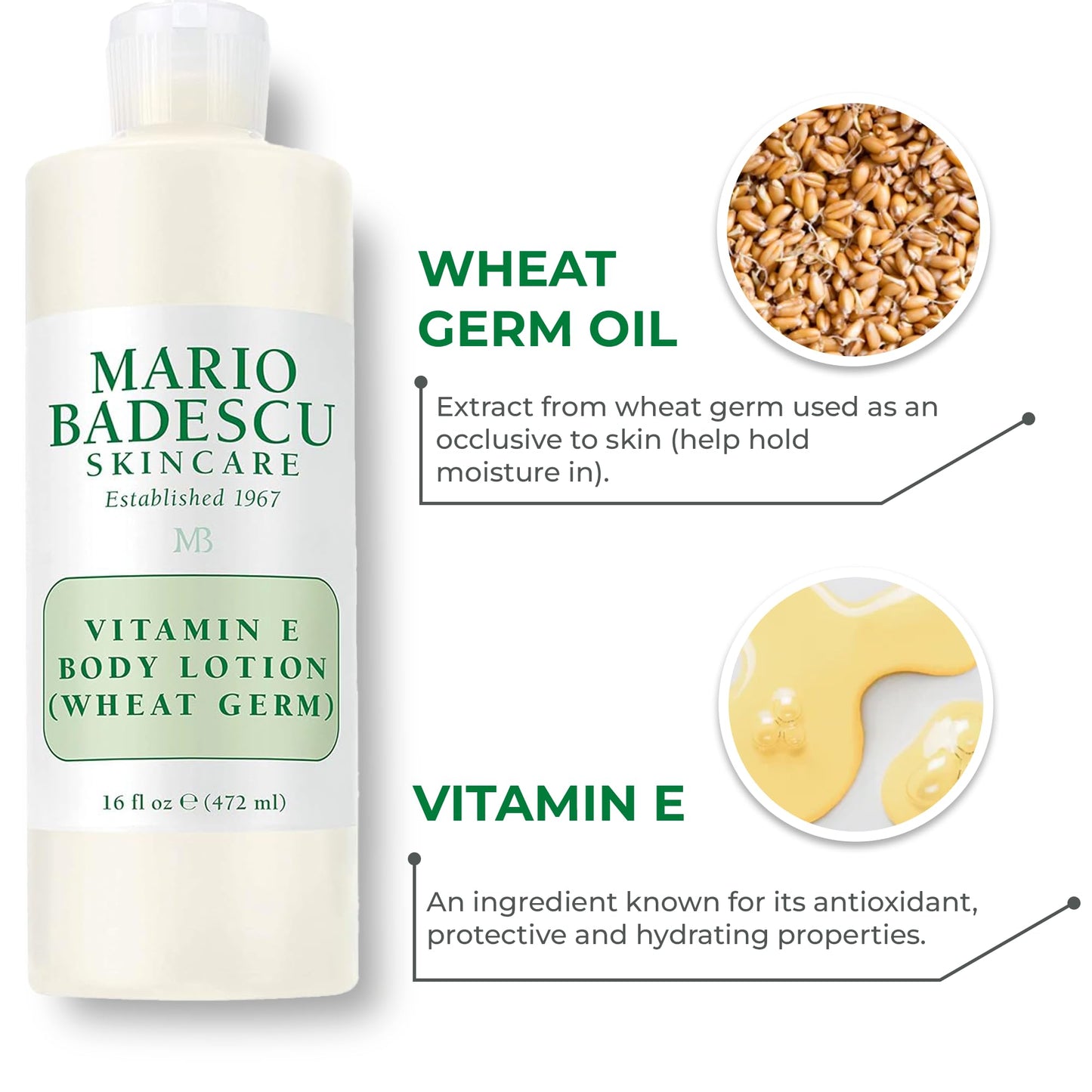 Mario Badescu Vitamin E Body Lotion, 16 oz