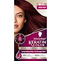 Schwarzkopf Keratin Color Permanent Hair Color, 5.88 Deep Red, 1 Application - Professionally Inspired Permanent Hair Dye, for up to 80% Less Breakage