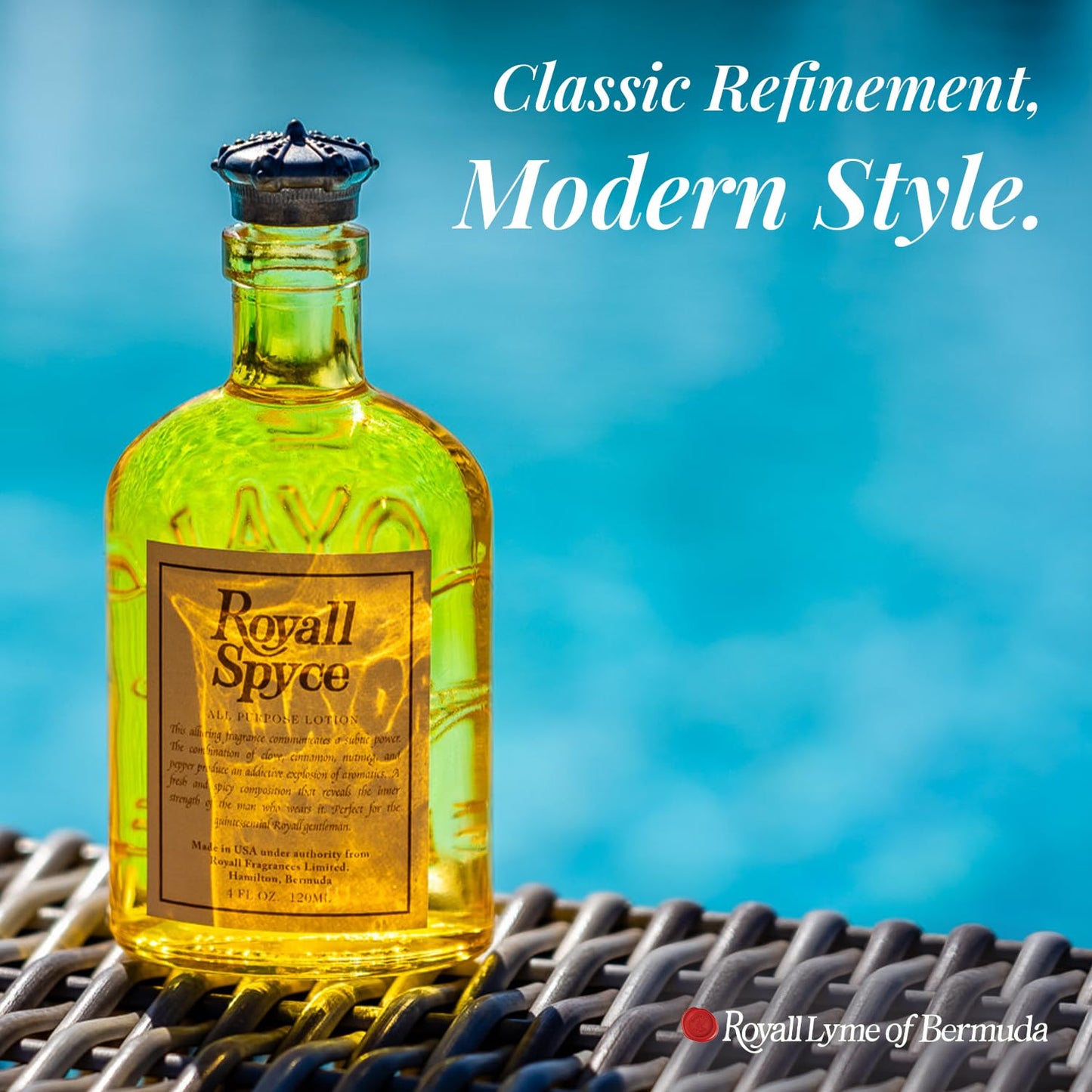 ROYALL SPYCE, Men's Heritage Cologne, Warm Spiced Fragrance - 4 oz Spray/Splash
