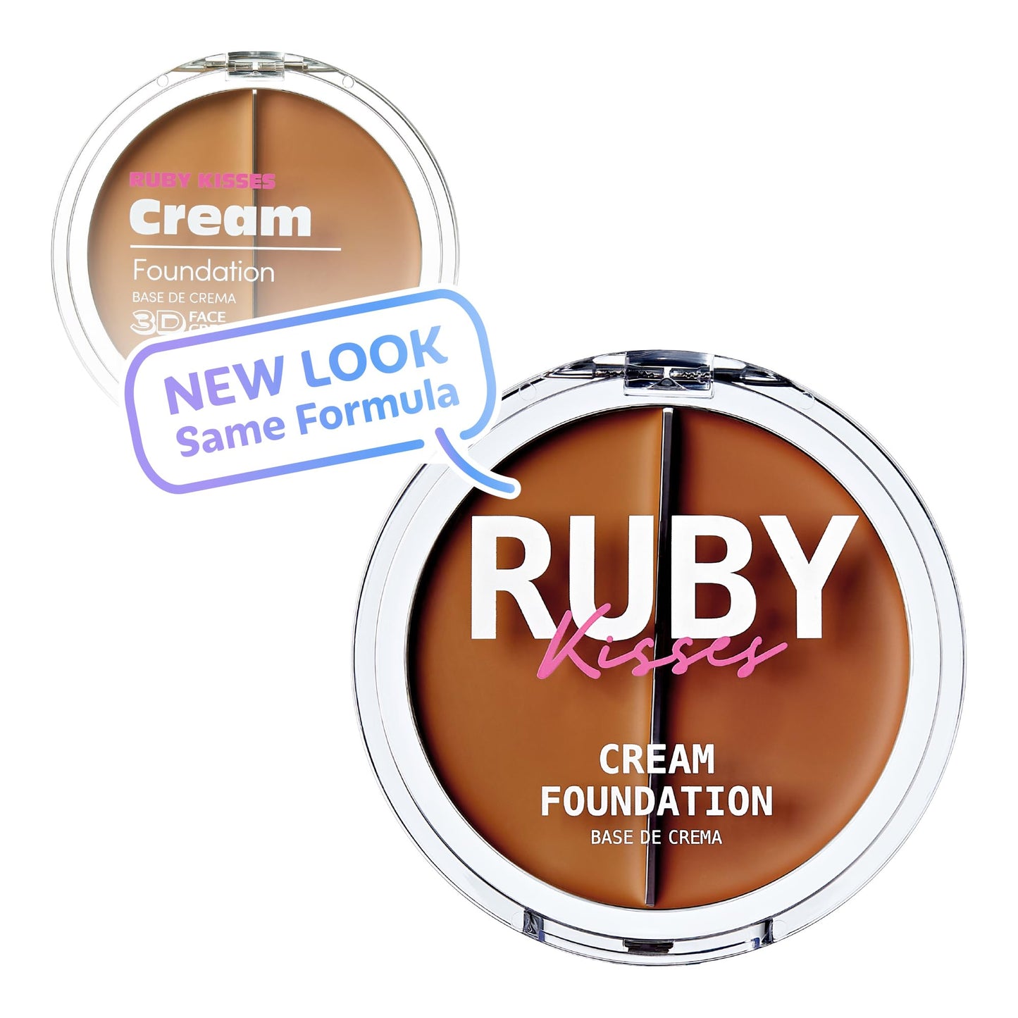 Ruby Kisses 3D Face Creator Cream Foundation & Concealer, 12 Hours Long Lasting, Medium to Full Coverage, Non-Greasy, Ideal for Makeup & Contour