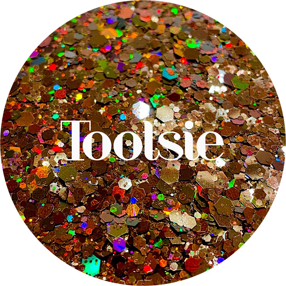 Brown Polyester Glitter | Craft Glitter | Glitter for Arts & Crafts | Tumblers | Cosmetics | Nails | Epoxy Resin Art | Slime | DIY | Body Glitter | 1