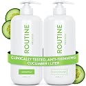 Routine Wellness 1 Liter Anti-Thinning Volumizing Shampoo and Conditioner Set for Thinning Hair & Hair Loss - Grow Your Confidence with Biotin & DHT
