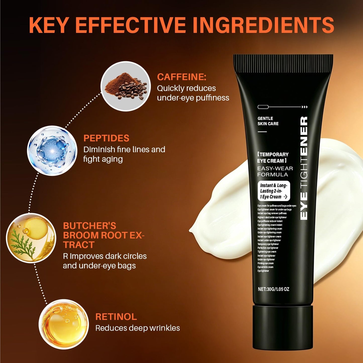 Skihars Instant Eye & Face Tightener Cream for Under Eye Bags & Puffiness Beauty and Personal Care Skihars