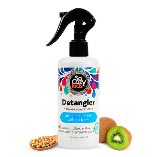 So Cozy Kids Hair Detangler & Leave-In Conditioner Spray – Paraben-Free, Frizz Control & Conditioning Spray (8 fl oz)