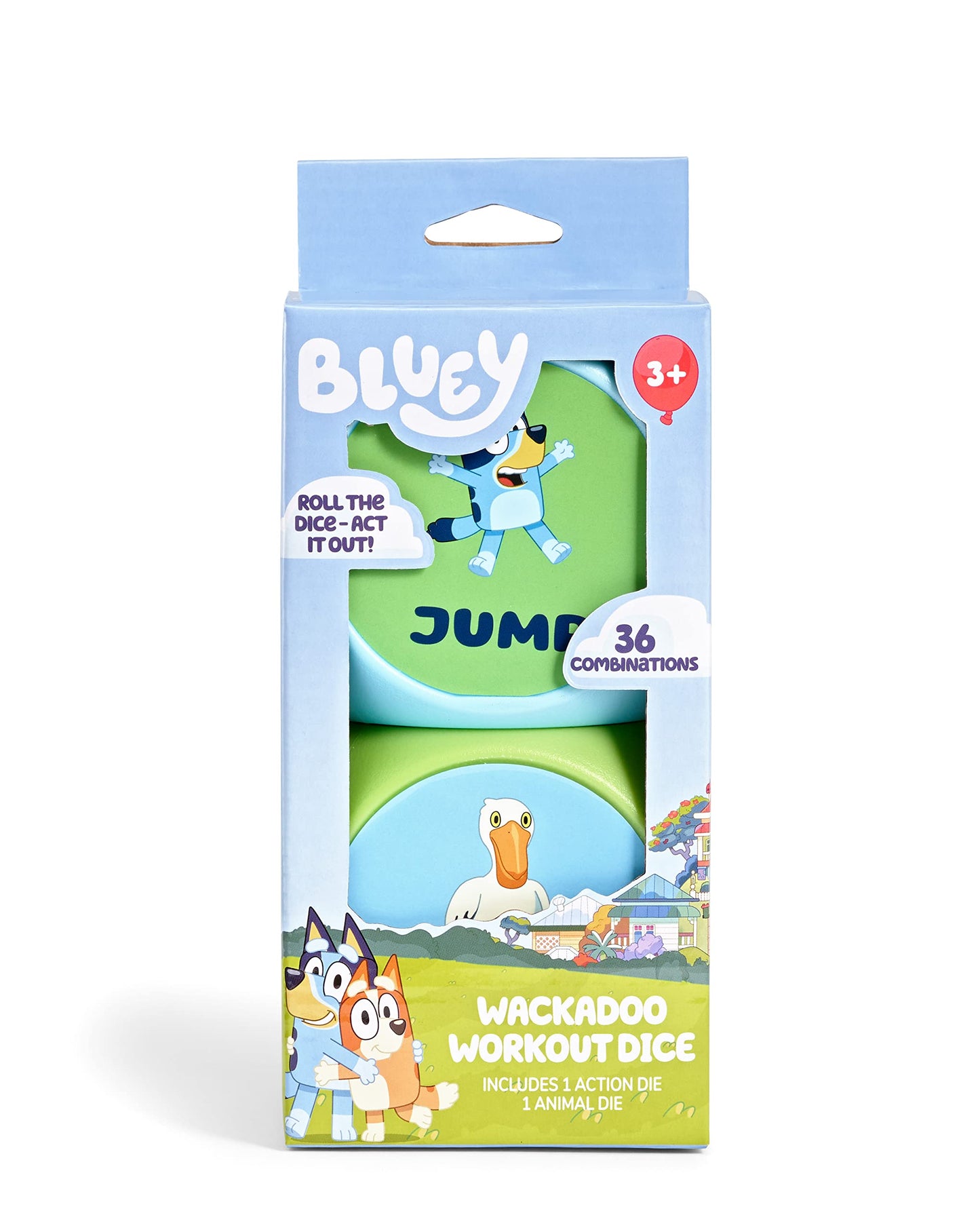 BLUEY Wackadoo Dice Imagination Act Out The Action Game | Family Game Night for All Ages | Creative and Engaging Fun for All Featuring Bluey and…