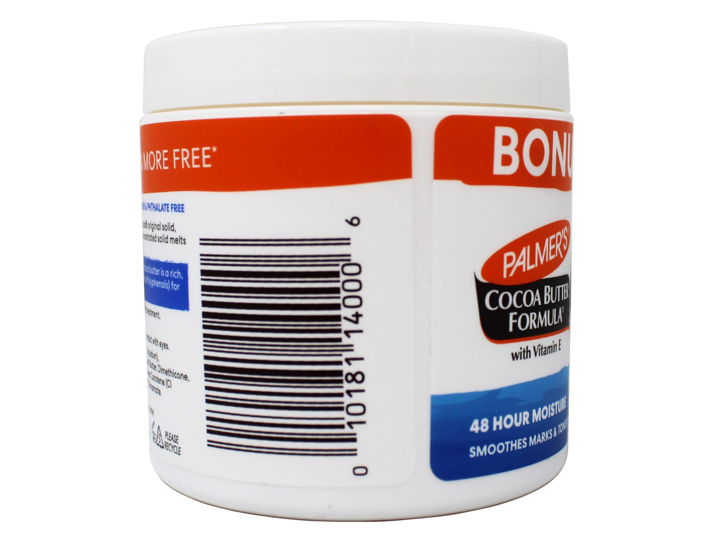 Palmer's Cocoa Butter Formula with Vitamin E, Body Moisturizer, Relieves Rough, Dry Skin, Smoothes Marks & Tones Skin, ("Bonus") 4.4 OZ Jar - 3 Pack