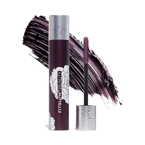 Fitglow Beauty Plum Lash Primer | Vegan Volumizing & Conditioning Eyelash Primer | Unique Purple Hue Blends Seamlessly | Natural Fuller Thicker
