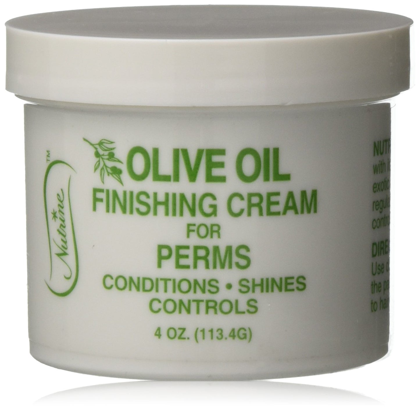 Nutrine Olive Oli Finishing Cream for Perm, 4 Ounce, 758283941281