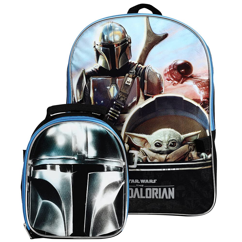 Bioworld Star Wars The Mandalorian Grogu Backpack with Lunch Box