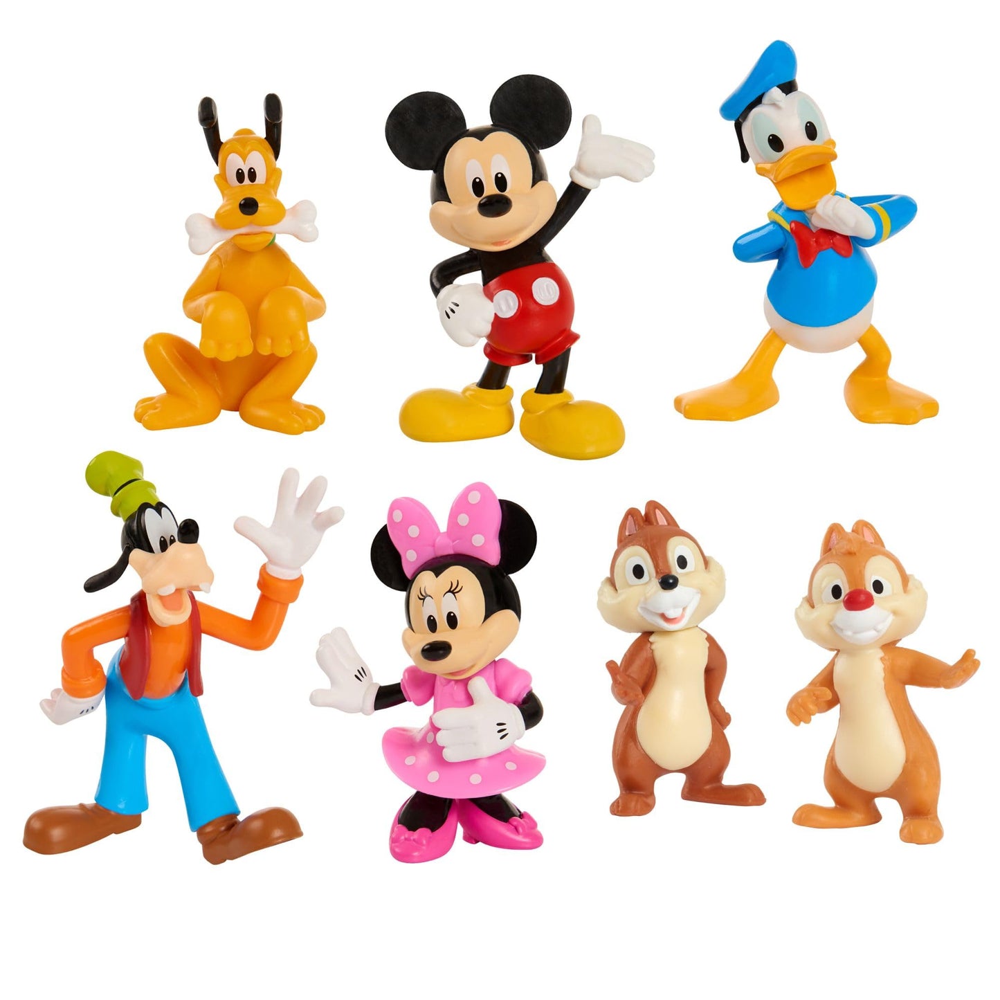 Mickey Mouse 7-Piece Figure Set, Mickey Mouse Clubhouse Toys, Kids Toys for Ages 3 Up, Amazon Exclusive by Just Play