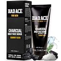 BAD ACE Daily Men's Charcoal Face Wash with Scrubs, Korean Exfoliating Face Wash - Premium Mens Face Scrub, Deep Cleansing Skin Care | Men's Facial