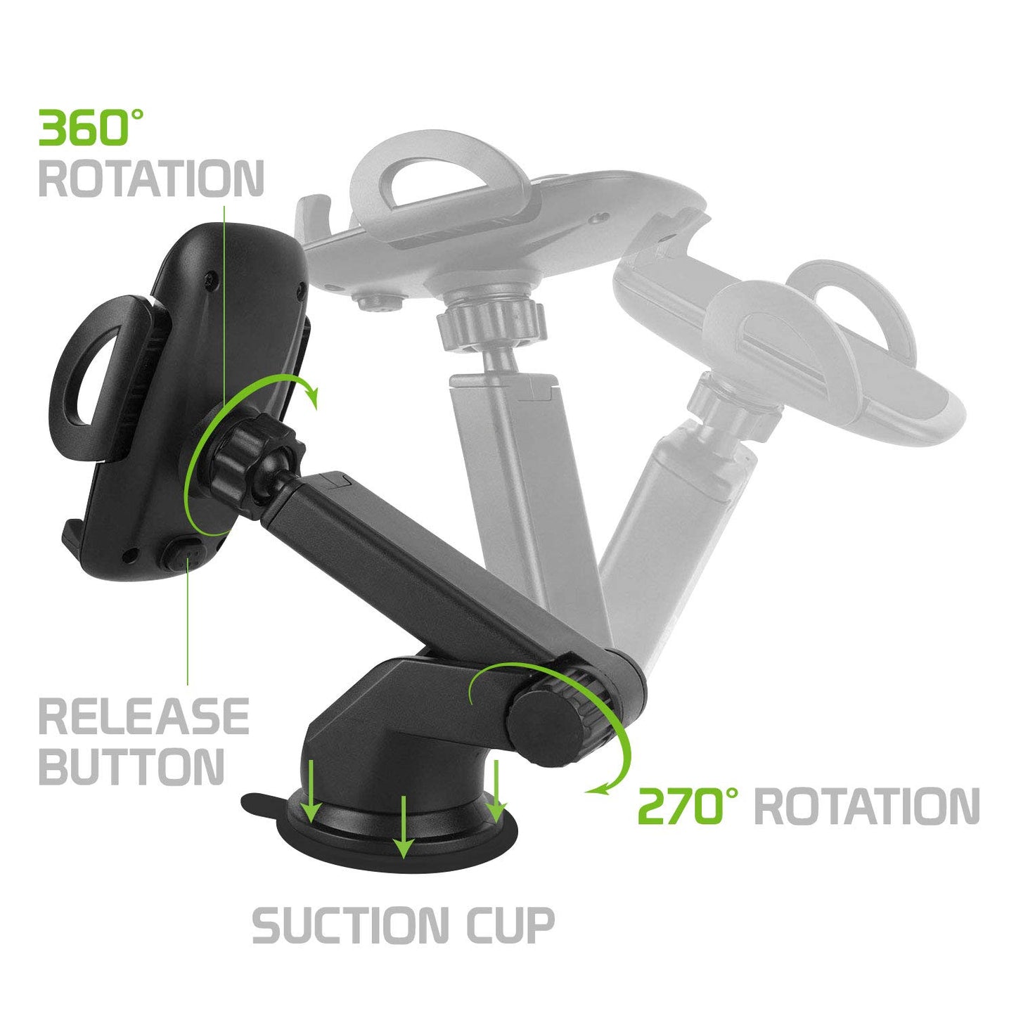 Cellet Windshield/Dash Phone Mount Suction Cup Compatible/Replacement for iPhone 11 Pro Max 11 Pro Xs Xs Max Xr X Samsung Note10 10+ 9 Galaxy S20…