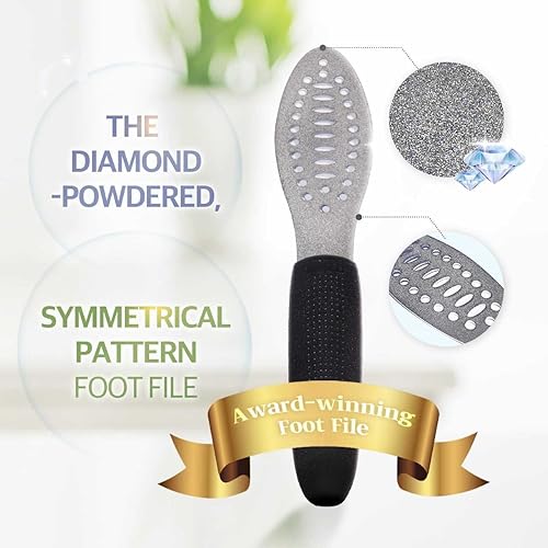 Foxi Fresh 2-Sided Diamond Coated Foot Scrubber Callus Remover Foot File Foot Care