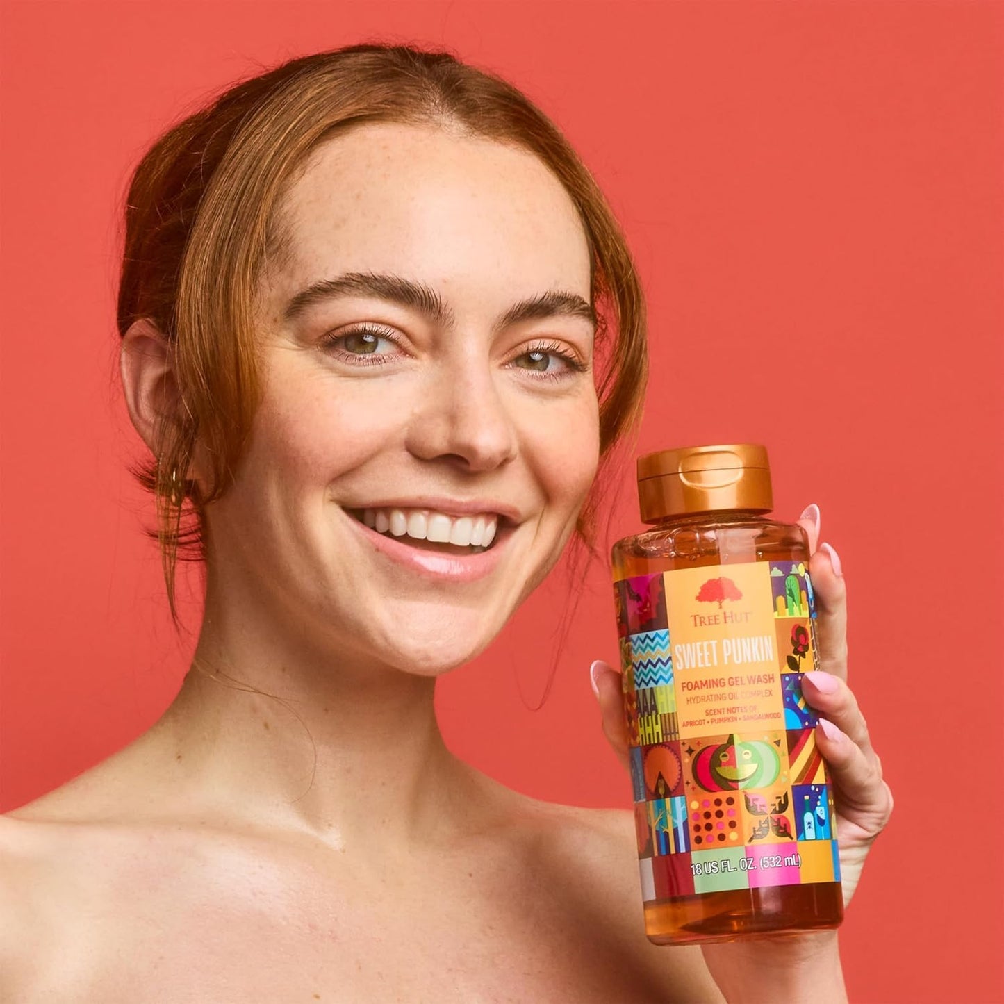 Tree Hut Sweet Punkin Body Wash, Hydrating & Moisturizing Shower Gel w/Shea Butter & Essential Oils, Soft Smooth Glowing Skin, Gentle Cleanser For All