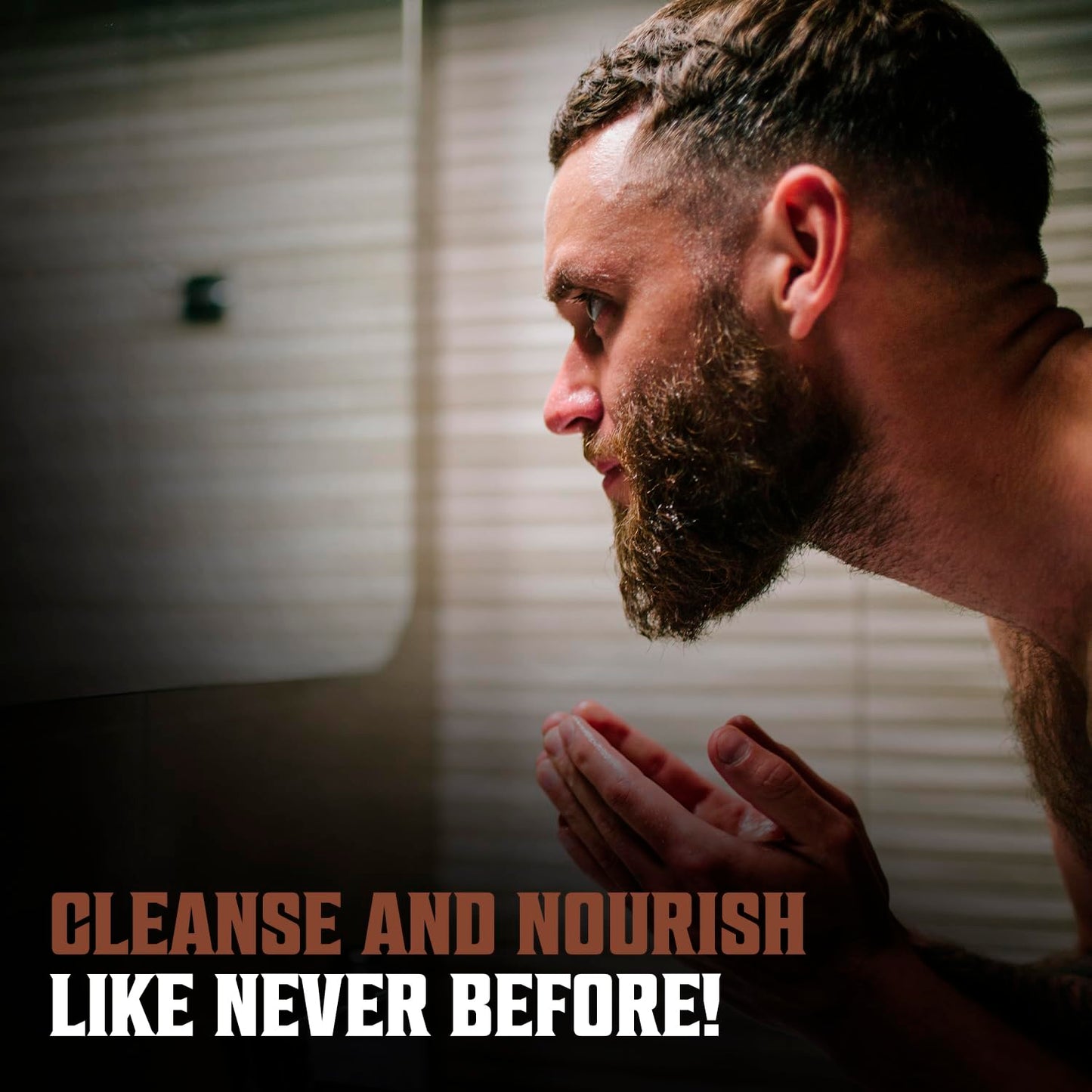 Viking Revolution Sandalwood Beard Wash for Men with Argan Oil - Beard Softener and Strengthener Beard Shampoo with Ginseng, Red Sage, Vitamin B5