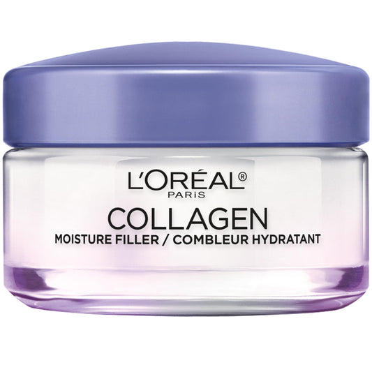L’Oreal Paris Collagen Daily Face Moisturizer, Anti Aging Face Cream to Reduce Wrinkles and Provide Intense Hydration, 1.7 oz