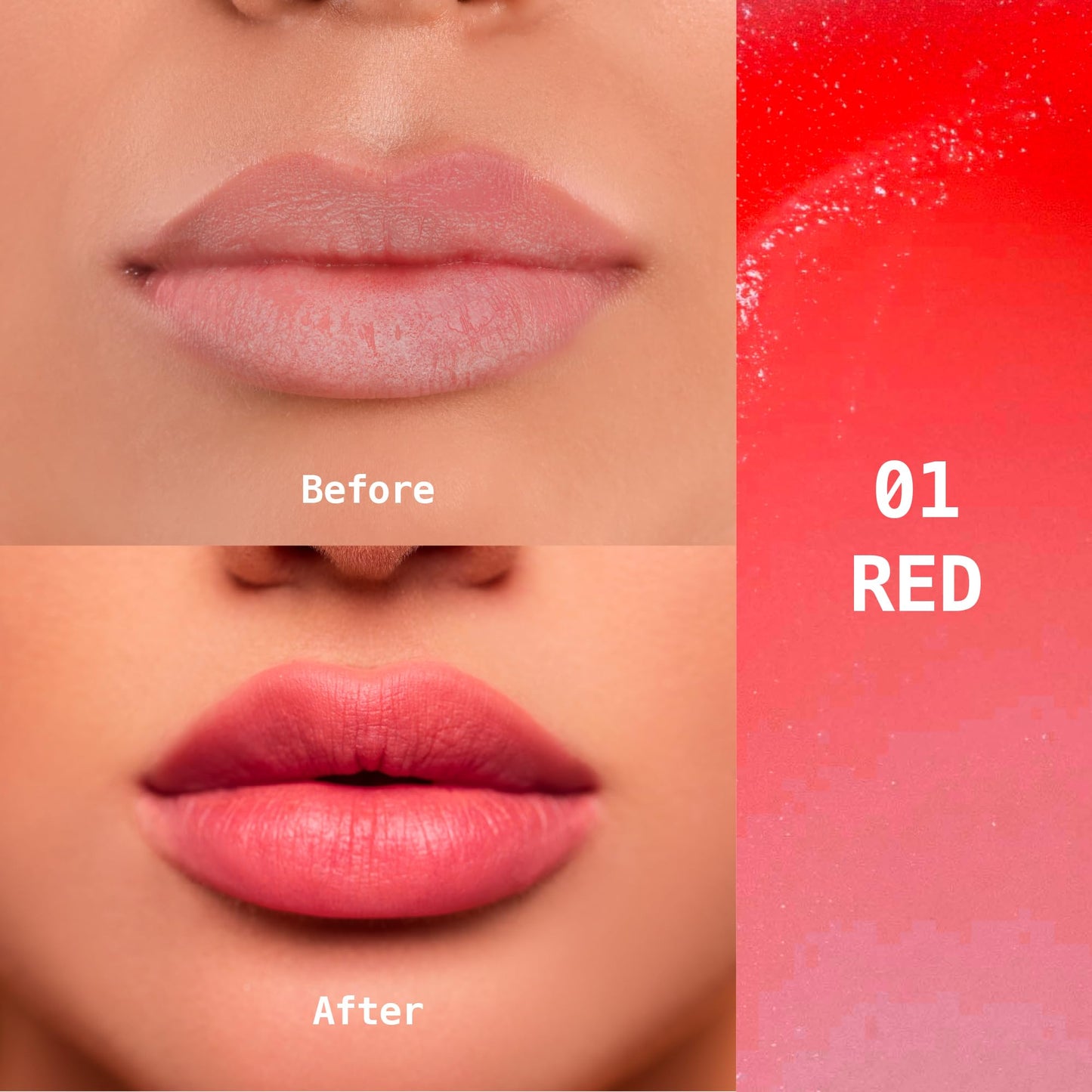 Ruby Kisses Balm Up Tinted Lip Balm, Non-Greasy Hydrating Formula, Nourishing Coconut Core & Vitamin E Infused, Lip Care with Natural Shine