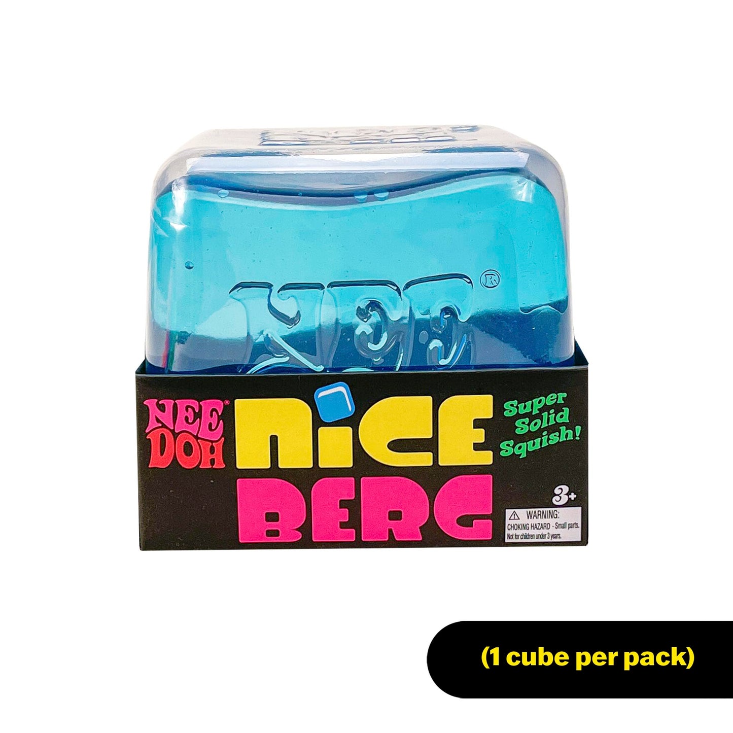 Schylling NeeDoh Nice Berg - Giant NeeDoh Nice Cube - Sensory Squeeze Toy with a Super Solid Squish - Ages 3 and Up - One Cube