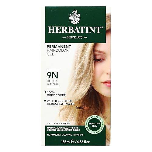 Permanent Herbal Haircolor Gel; Honey Blonde