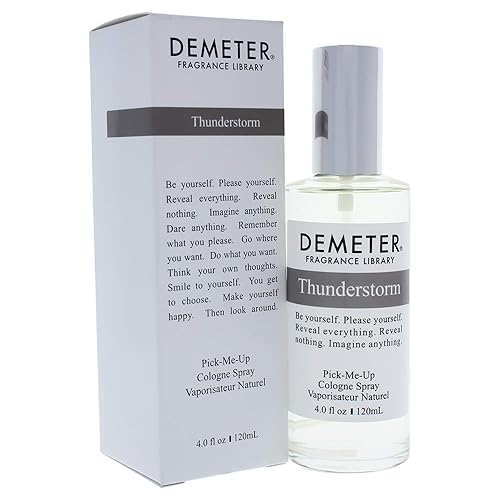 Demeter Cologne Spray for Unisex, Thunderstorm, 4 Ounce