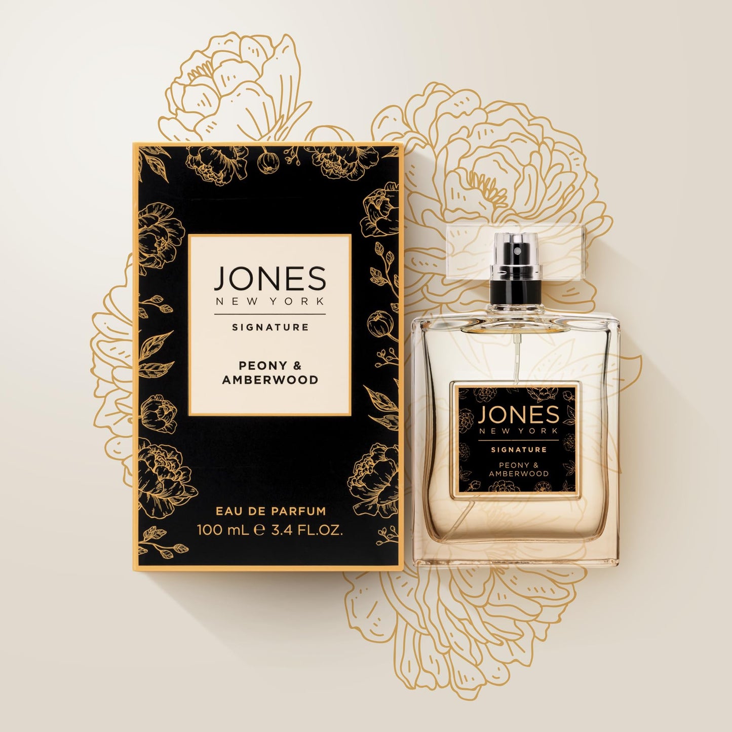 Jones New York Peony & Amberwood Eau de Parfum 3.4 fl oz / 100mL